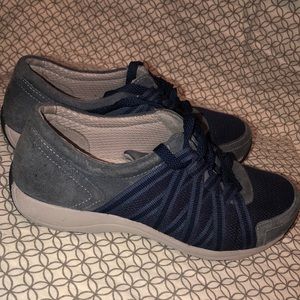 Dansko Sneakers HONOR 4549727575 size 36W Blue Leather Boho Retro